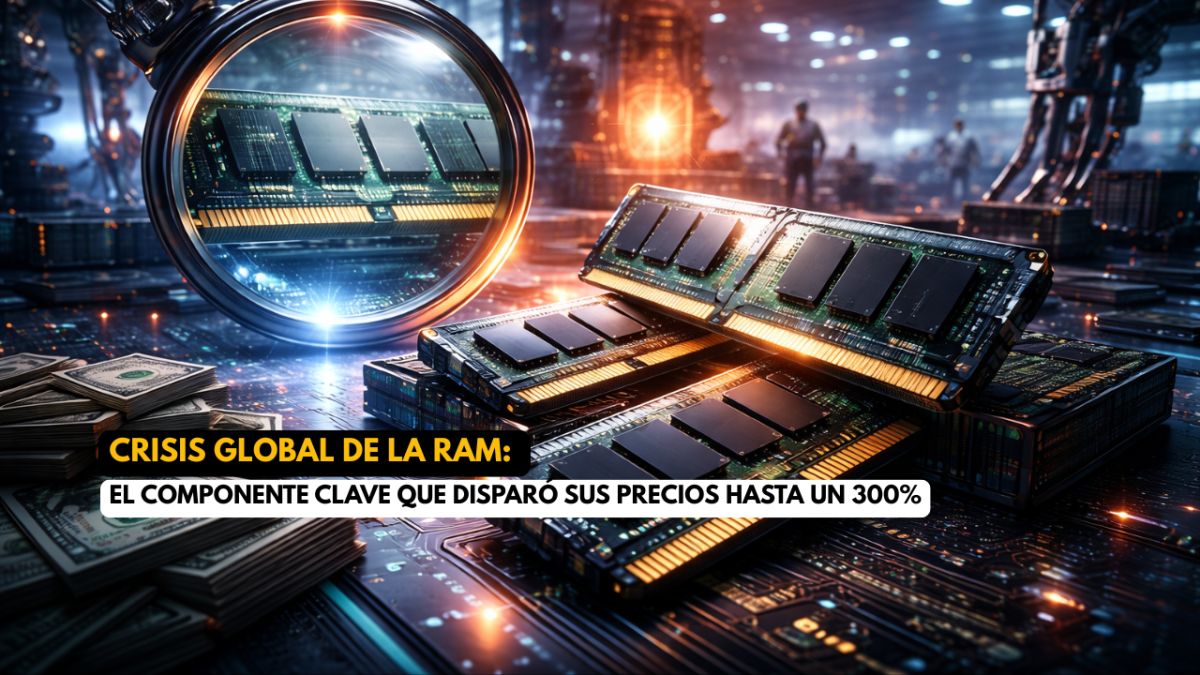 🚨 Crisis global de la RAM: el componente clave que disparó sus precios hasta un 300%